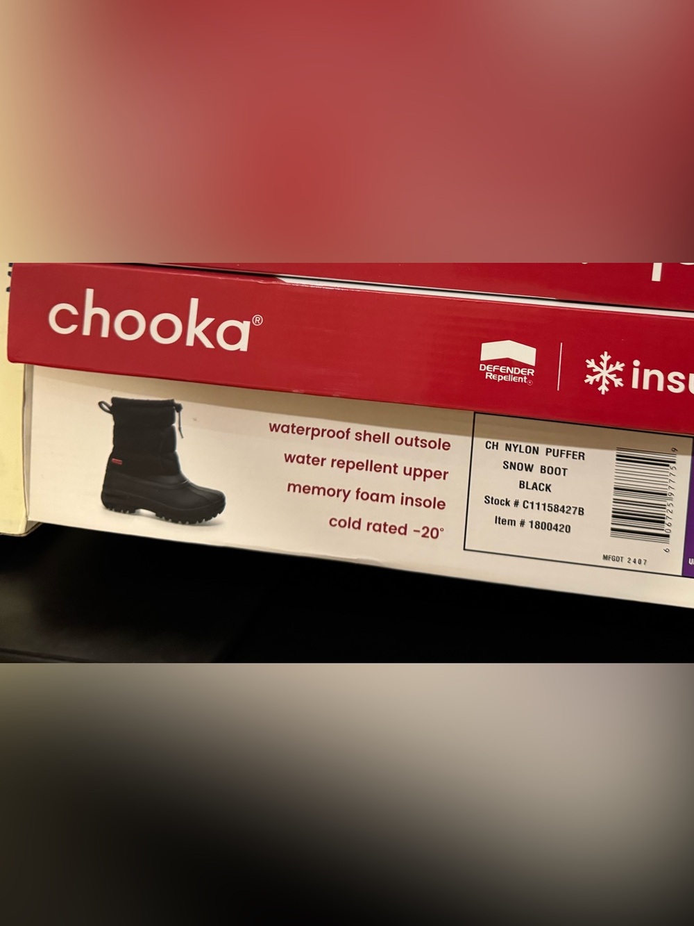 Chooka Snow Boots Size 8 NIB